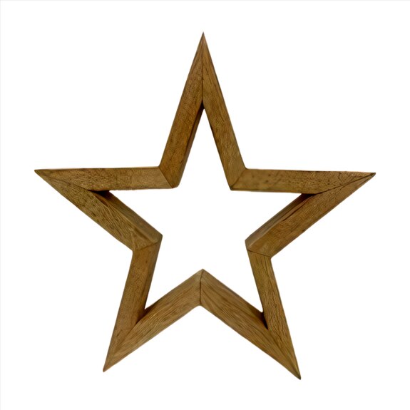 Hvězda dřevo 24,5cm