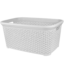 Koš prád. otevřený UH RATAN Hobby 50 l bílá