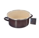 Kastrol smalt BROWN Lem 4 l