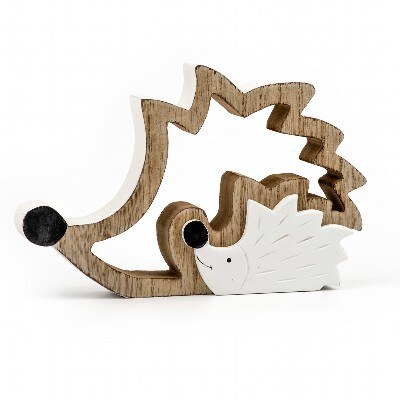 Ježek deko dřevo 30x19cm