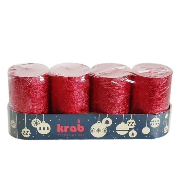 Sv.Rustik vál.50x80(4)LAK červená v lodičce