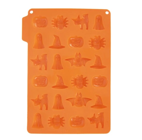 Forma silikon čokoláda Halloween 24 oranžová