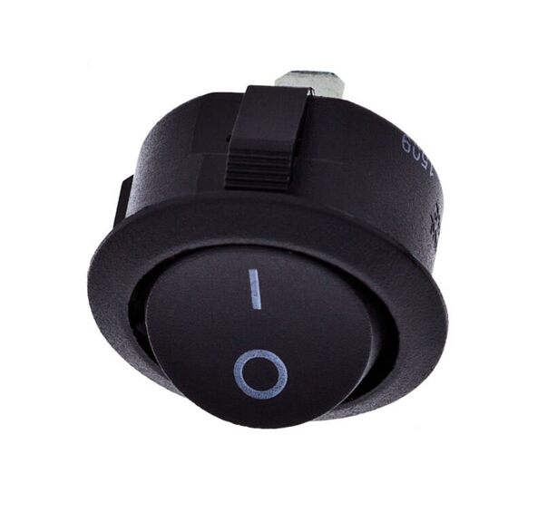 Vypínač do desky R13 kolébkový, černý