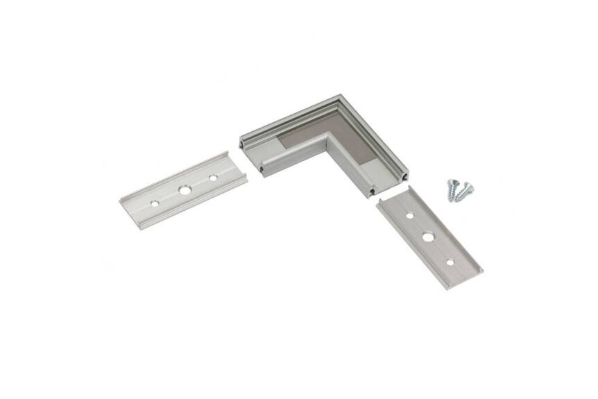 Spojka rohová WIRELI SURFACE10 - 90° hliník anoda, ks