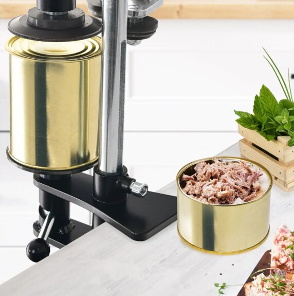 Zavírač plechovek ocel mechanický