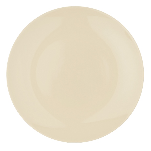 Talíř ker. mělký ALFA kulatý pr. 27 cm krémová