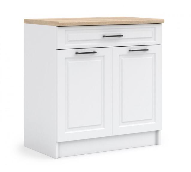 Kuchyňská skříňka spodní Falco Irma D80-2D1SZ bílá MAT