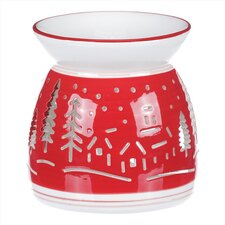 Aroma lampa, vánoční motiv, keramika.