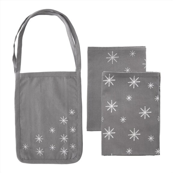 Utěrka bavlna kuch. VLOČKA 2 ks+taška