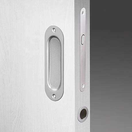 Mušle na posuv. dveře F9 ovál vč. šroubků