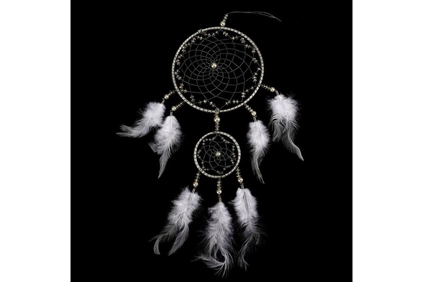 Lapač snů z peří AK6120-WH