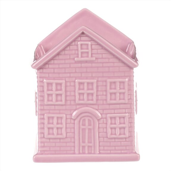 Obal na květiny - tvar domku, barva růžovo-fialová