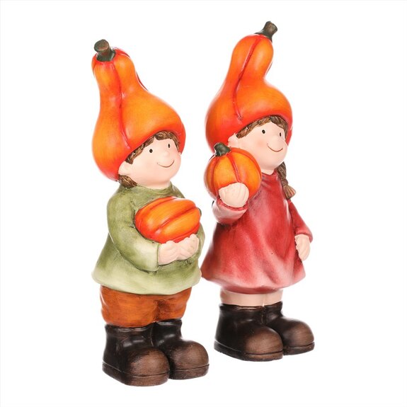 Dívka nebo chlapec, podzimní dekorace, mix 2