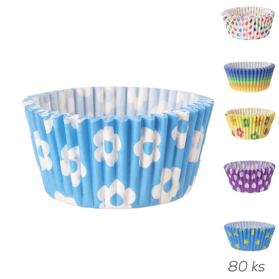 Košík cukrářský papír pr. 5 cm/80 ks mix