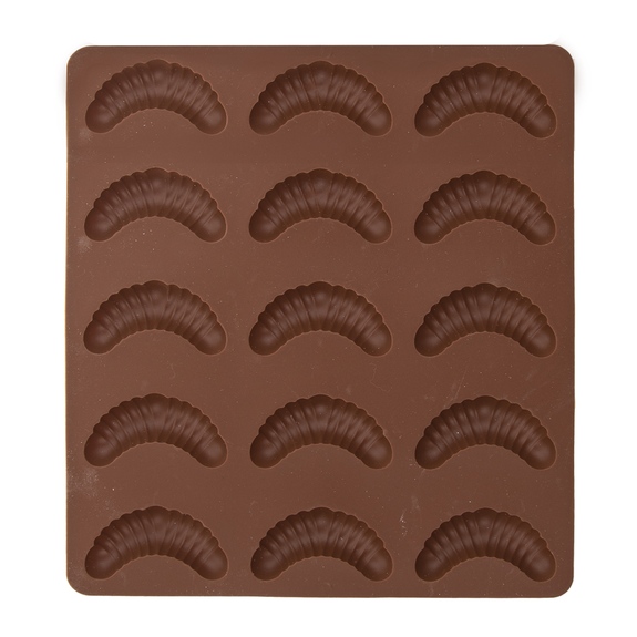 Forma silikon rohlíček 15 hnědá