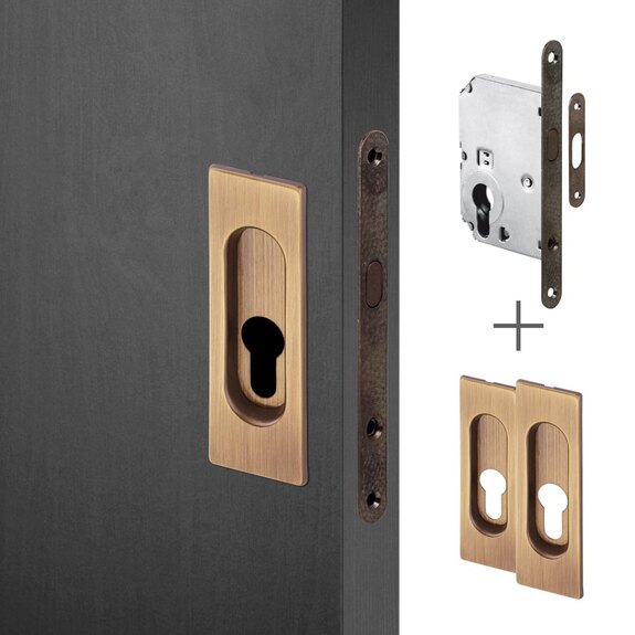 Mušle HR PZ + zámek zadl. posuv PZ bronz