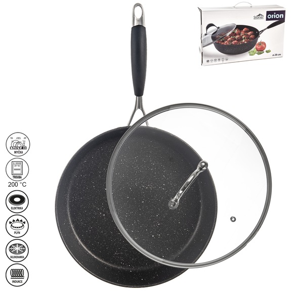 Pánev STONER pr. 28 cm poklice sklo