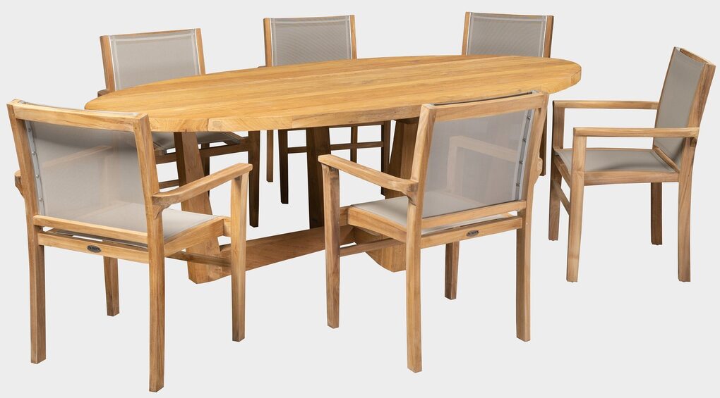 FLORES + ROMA NEW SET - sestava z teaku