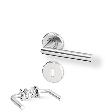 Rozetové kování Tipa R nerez