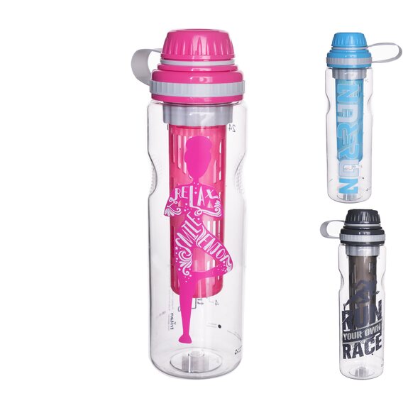 Láhev tritan uzávěr+filtr Run 0,75 l mix