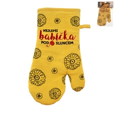 Chňapka bavlna+magnet NEJLEPŠÍ BABIČKA CZ