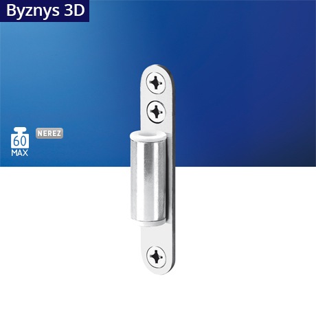 Pant 3D nikl na rám univerzální pro nerez na skl. dveře