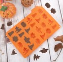 Forma silikon čokoláda Halloween 24 oranžová