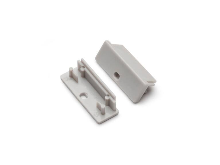 Koncovka WIRELI WIDE24 šedá s otvorem, pár