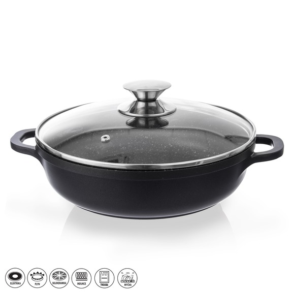 Kastrol GRANDE 4,3 l poklice sklo