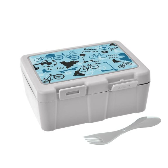Box UH svačina Lunch 18x14x7,5 cm dělený Sport