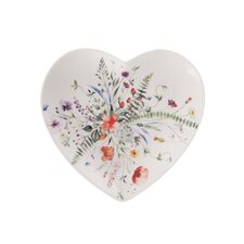 Talíř porc. dezertní MÁK srdce 17,5x17 cm