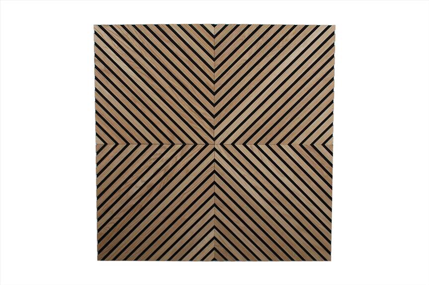 Dekorační obkladový SLAT panel akustic Diagonal Dub Klasik