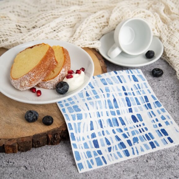 Ubrousek papír čáry 20 ks 33x33 cm