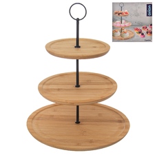 Stojan bambus/kov 3 patra