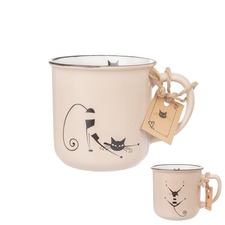 Hrnek ker. kočky 0,37 l mix