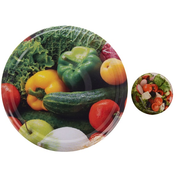 Víčko kov Bio 82 zelenina 10 ks D