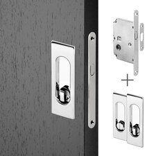 Mušle HR WC + zámek zadl. posuv WC lesklý chrom