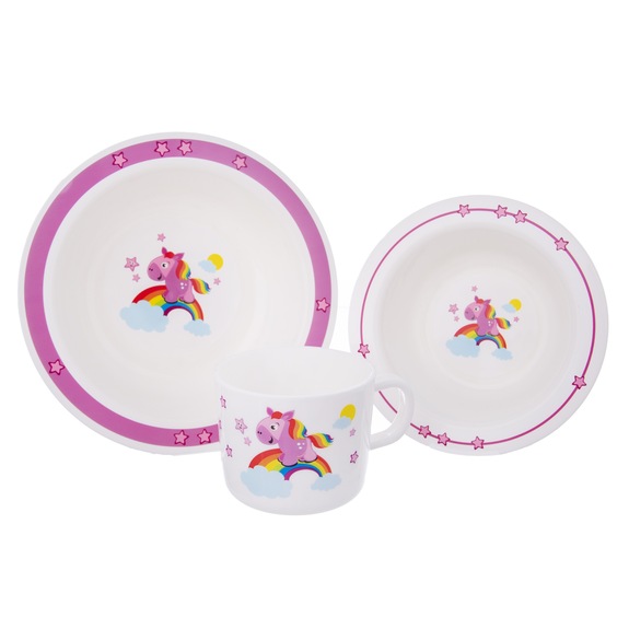 Sada jídelní UH dětská koník kulatá 3 ks