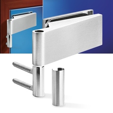 Závěs HR 2D nerez kování na skleněné dveře