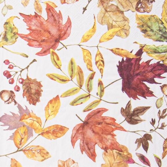 Ubrus-běhoun papír podzimní listí 180x40 cm