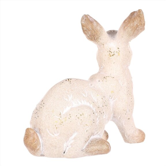 Zajíc keramický MT718-L - velký, barva světle béžová