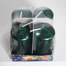 Svíčka Lis.Válec 40x80 S/4 LAK smaragd