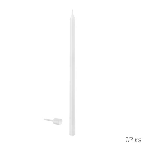 Svíčka dortová 12 ks 14,5 cm bílá, náhr. 822261