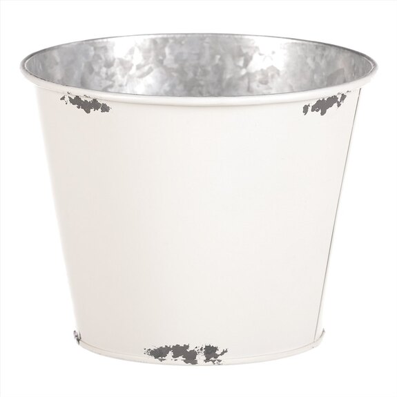 Kovový obal na květiny, design s růžemi OK6384-S