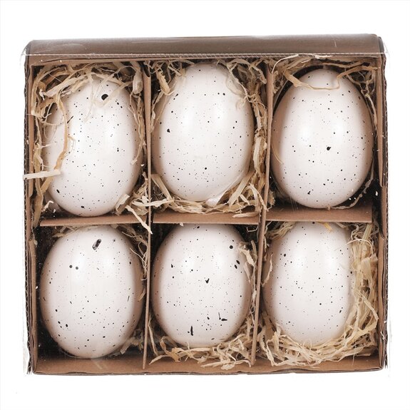 Vajíčko pravé, bílo-kropenaté VEL7107