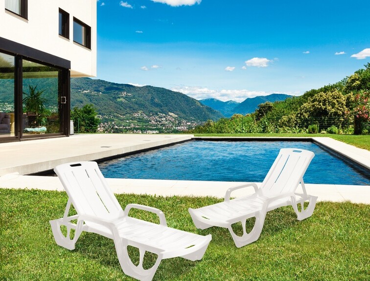 FLORIDA lehátko plastové - grafit