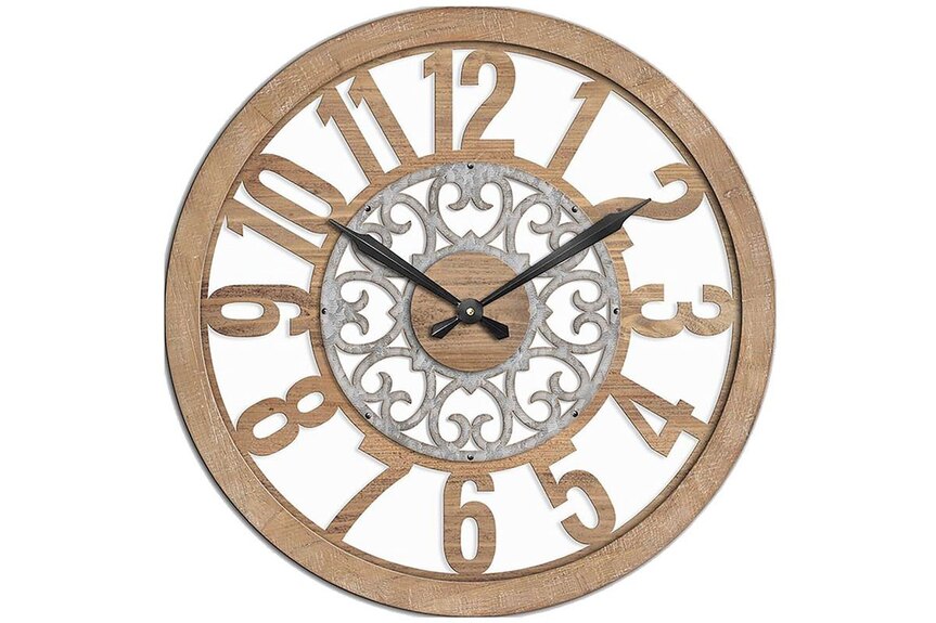 Hodiny HA1618 nástěnné, MDF a kov, 60cm