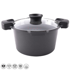 Hrnec GRANDE Pasta 5,5 l poklice sklo