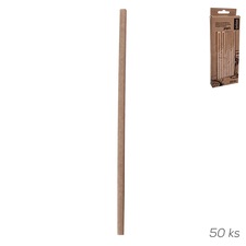 Brčko papír nápojové NATURE 50 ks 19,5 cm