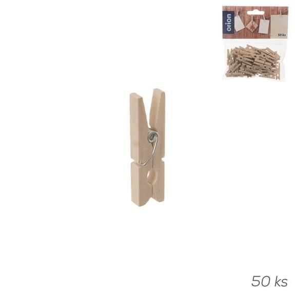 Kolíček dřevo 50 ks dekorační malé